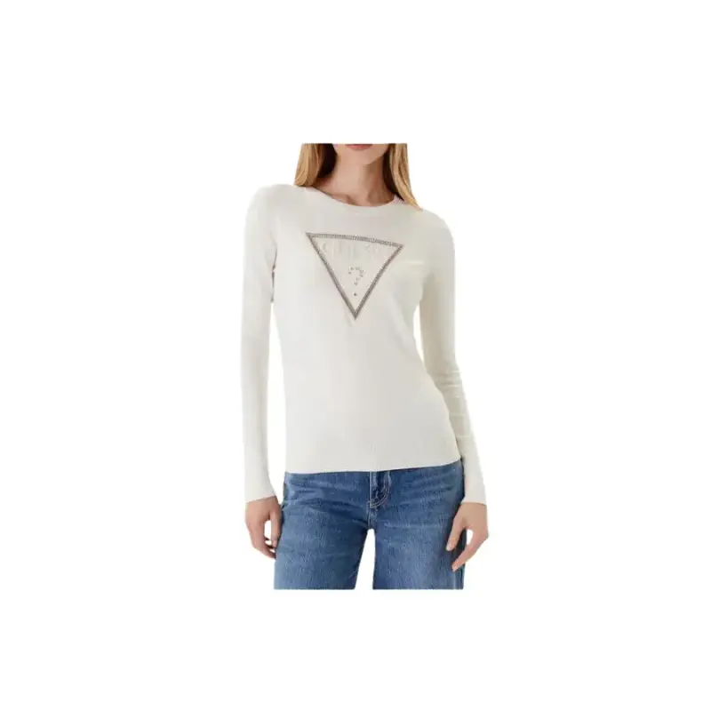Maglione girocollo con logo a triangolo donna Guess Kiara