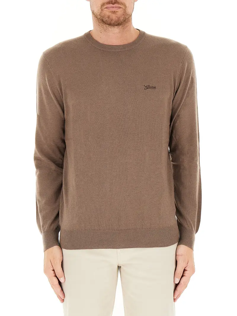 maglione guess daniel da uomo - beige