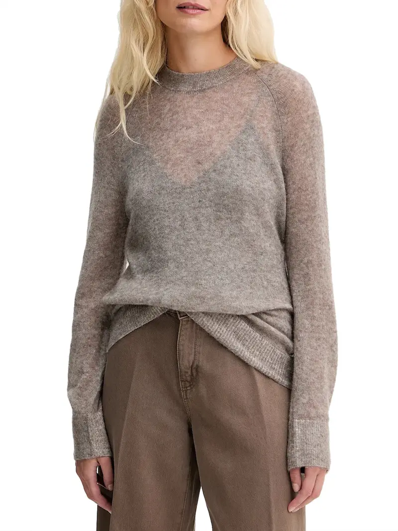 maglione guess izabella da donna - beige