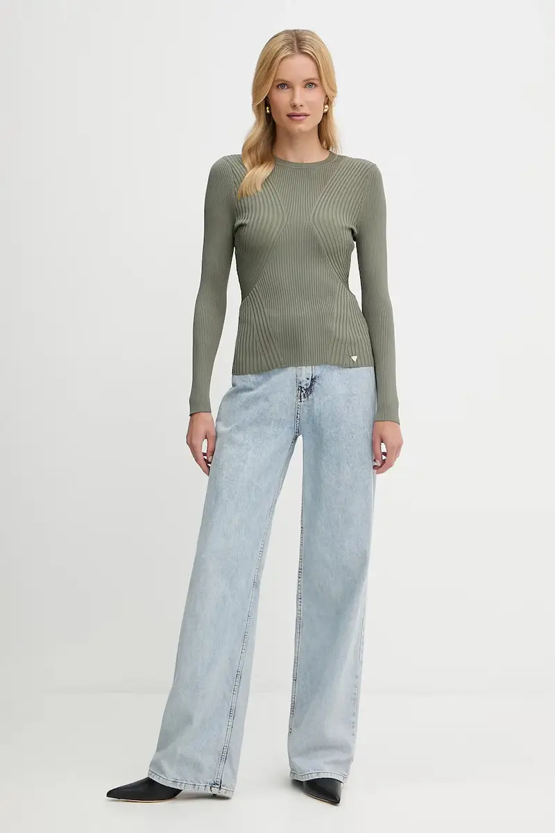 maglione HANNA donna colore verde W5YR08 Z0040 miniatura 2