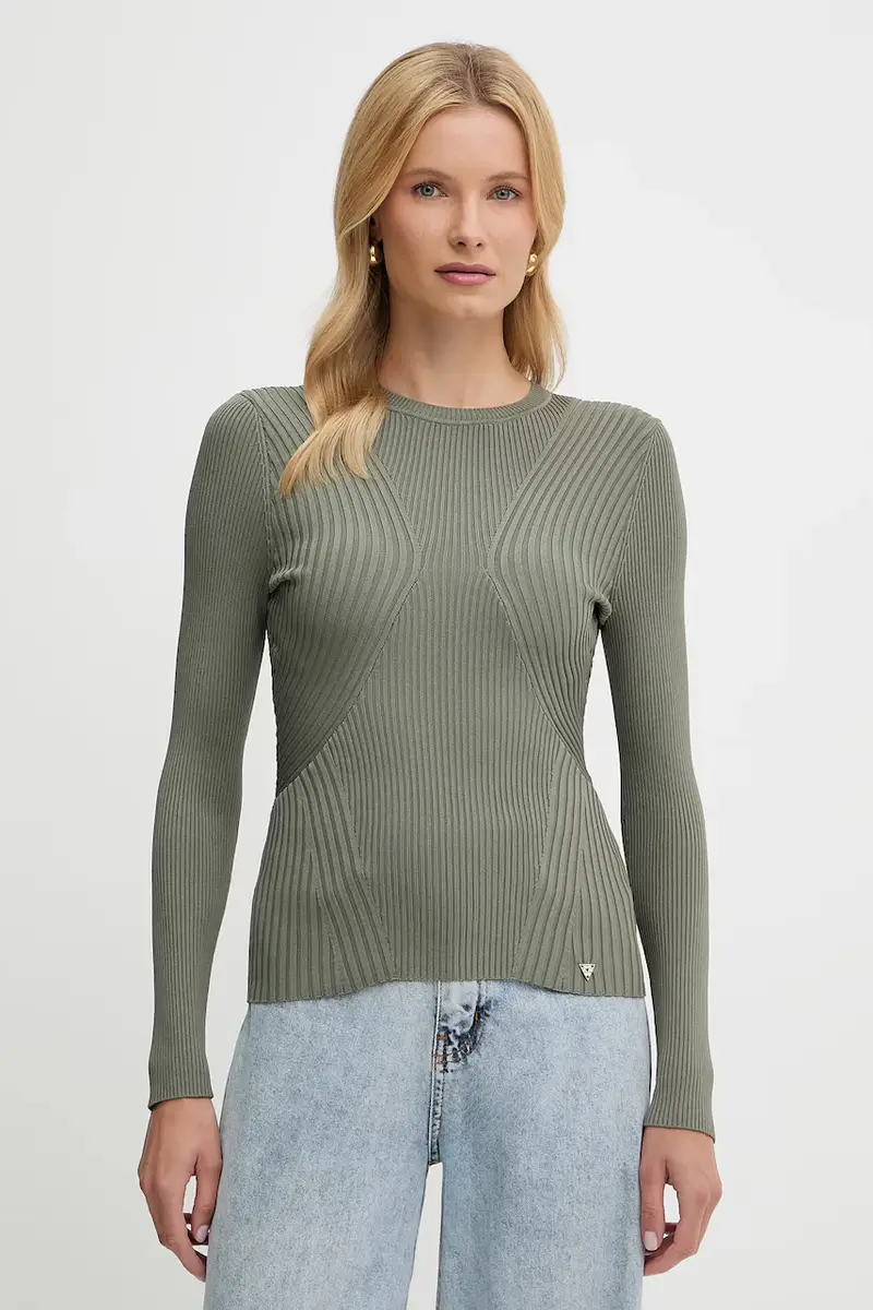 maglione HANNA donna colore verde W5YR08 Z0040