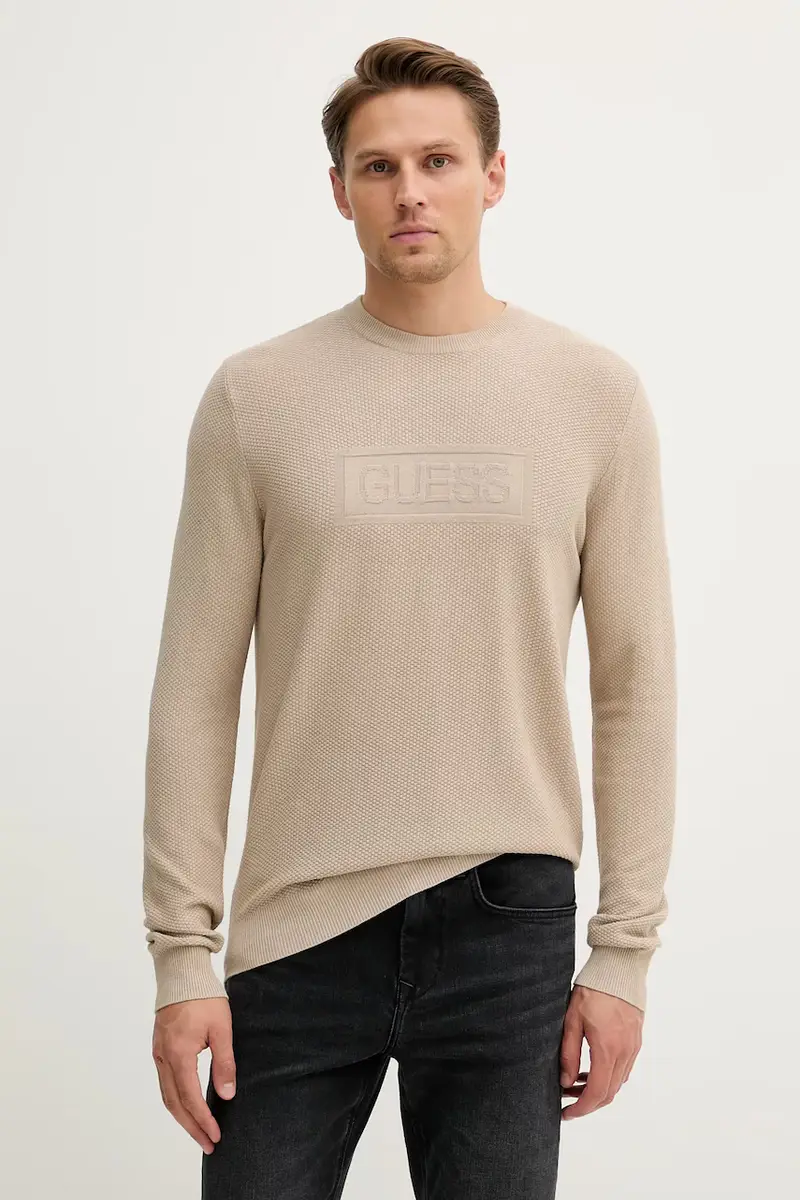 maglione HARRISON uomo colore beige M5YR02 Z3FB1