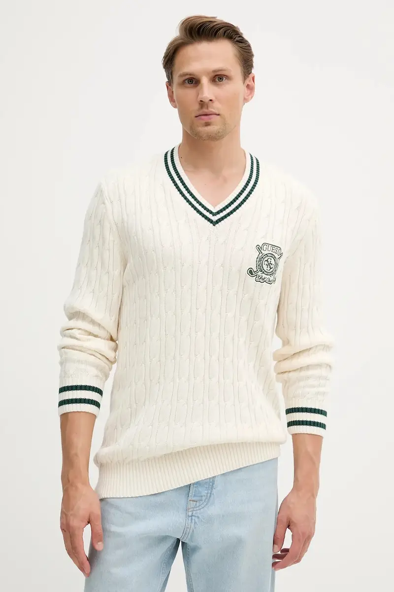 maglione HEWIE uomo colore beige M5YR12 Z30W1