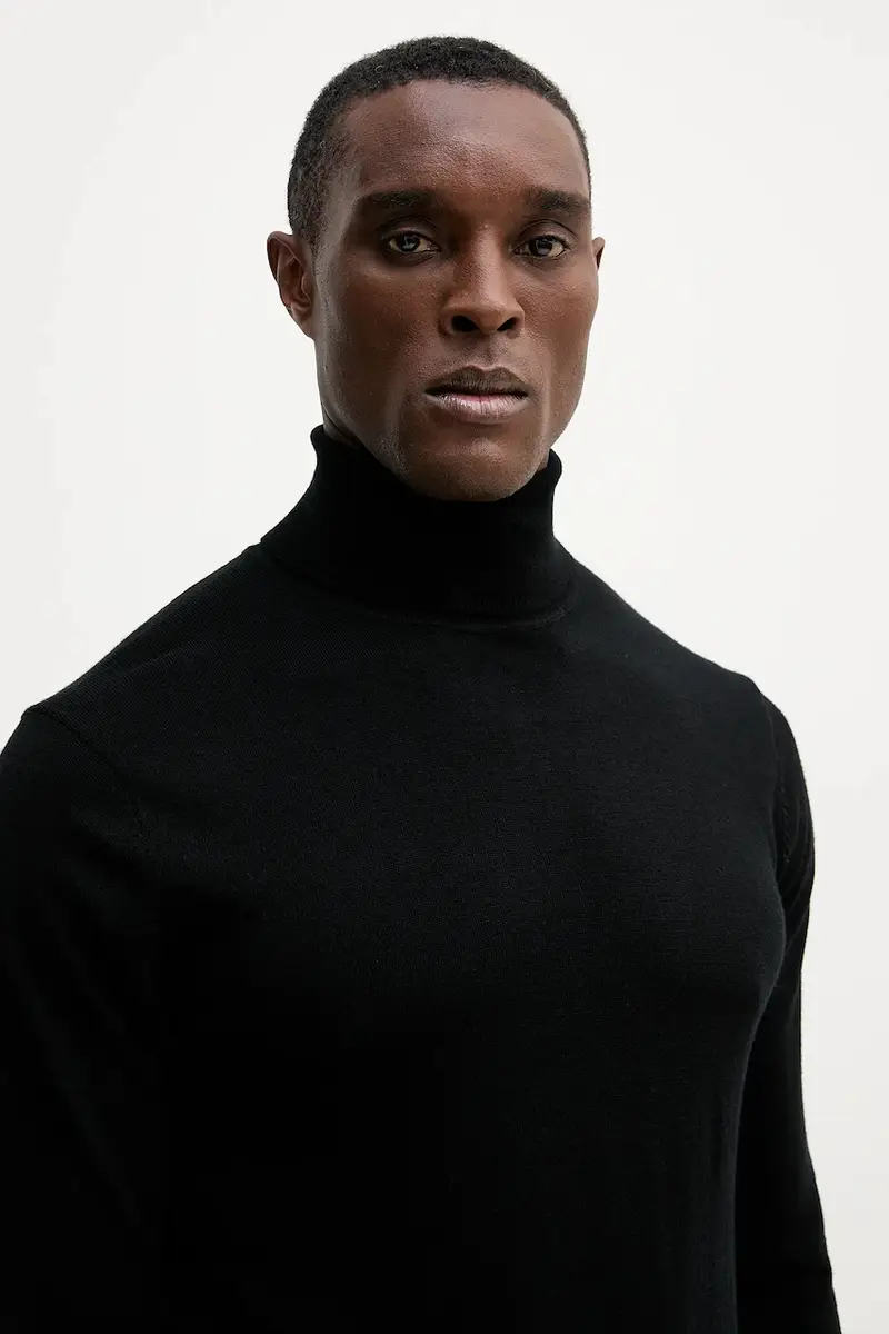 maglione in lana FRED uomo colore nero M5RR20 Z3LZ0 miniatura 4