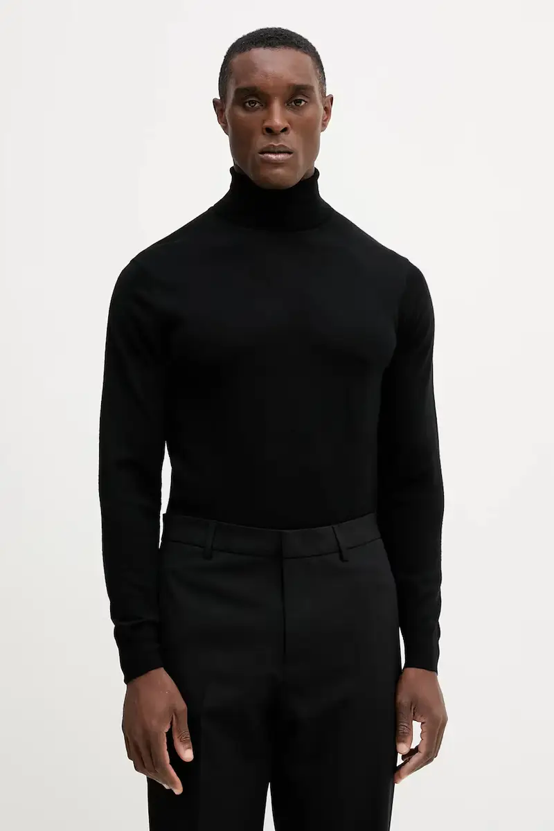 maglione in lana FRED uomo colore nero M5RR20 Z3LZ0