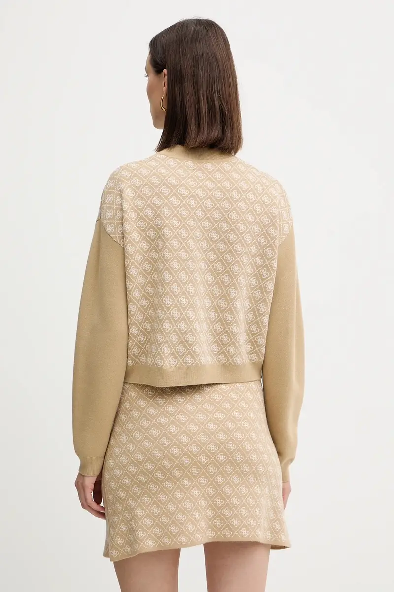 maglione in misto lana AUBREY donna colore beige W5BR23 Z3JD2 miniatura 3