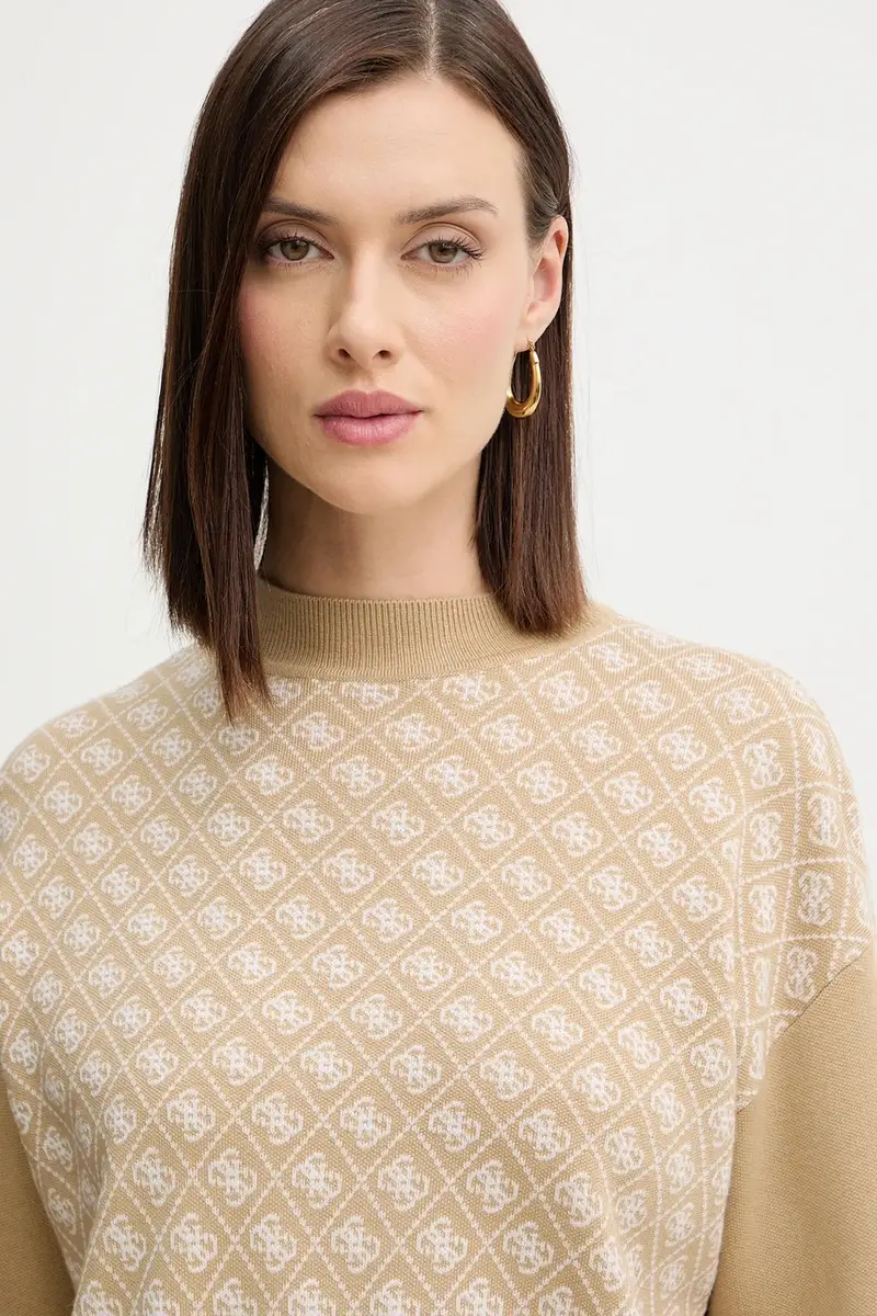 maglione in misto lana AUBREY donna colore beige W5BR23 Z3JD2 miniatura 4