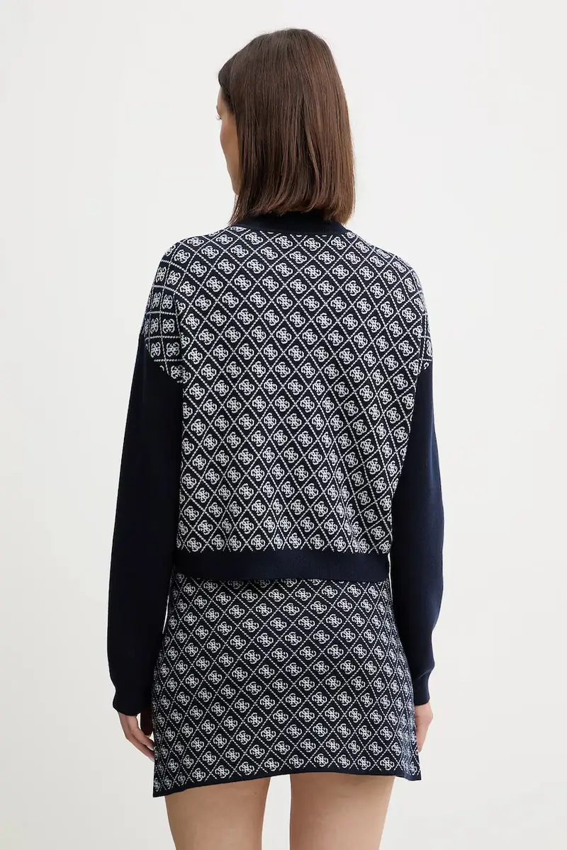 maglione in misto lana AUBREY donna colore blu navy W5BR23 Z3JD2 miniatura 3