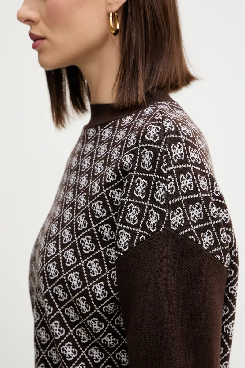 maglione in misto lana AUBREY donna colore marrone W5BR23 Z3JD2 miniatura 5