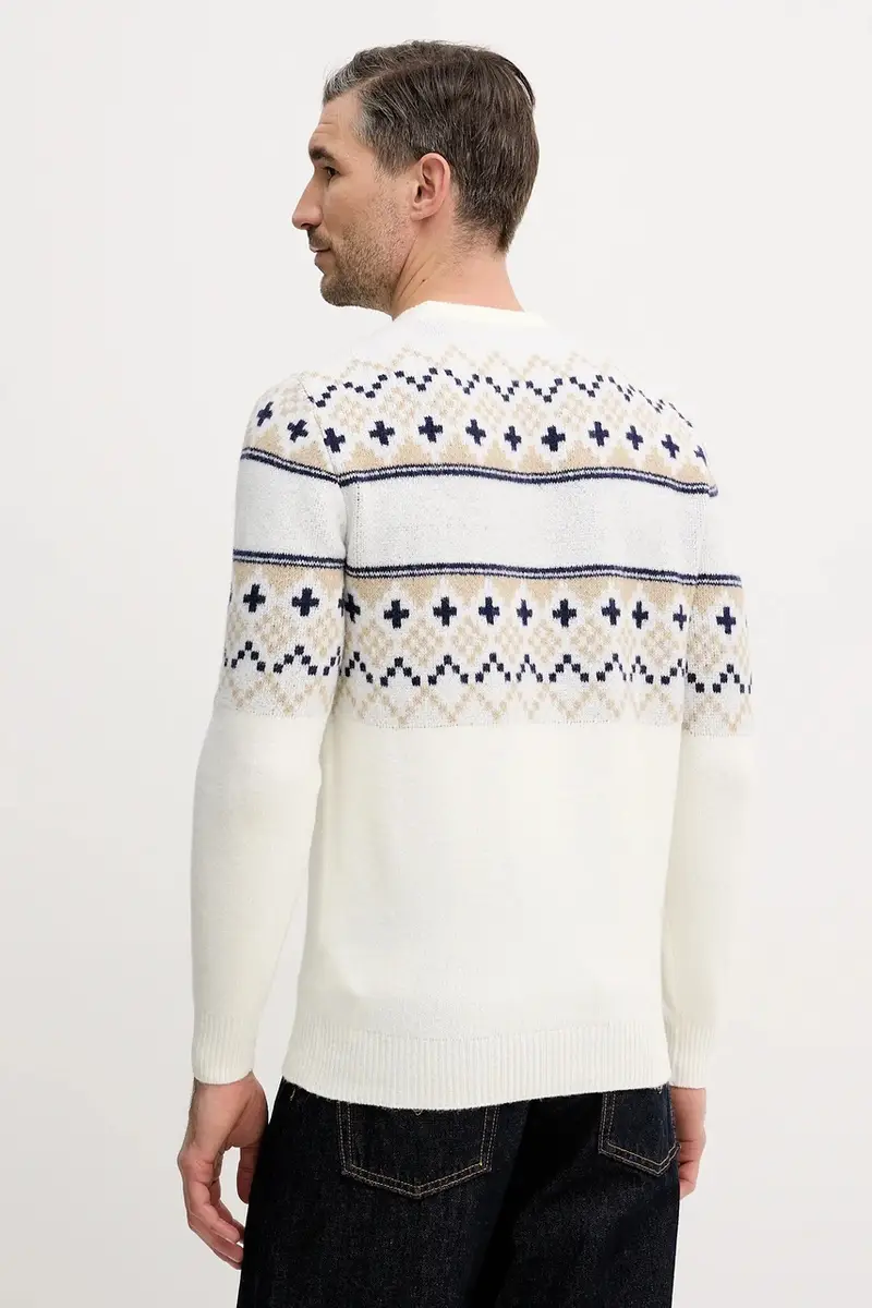 maglione in misto lana Beige miniatura 3