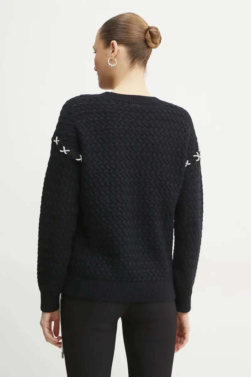 maglione in misto lana ELLISS donna colore nero W5RR13 Z3KY0 miniatura 3