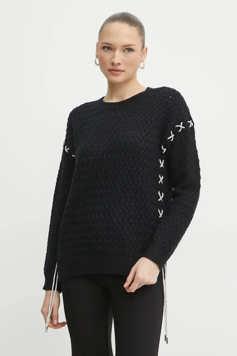 maglione in misto lana ELLISS donna colore nero W5RR13 Z3KY0