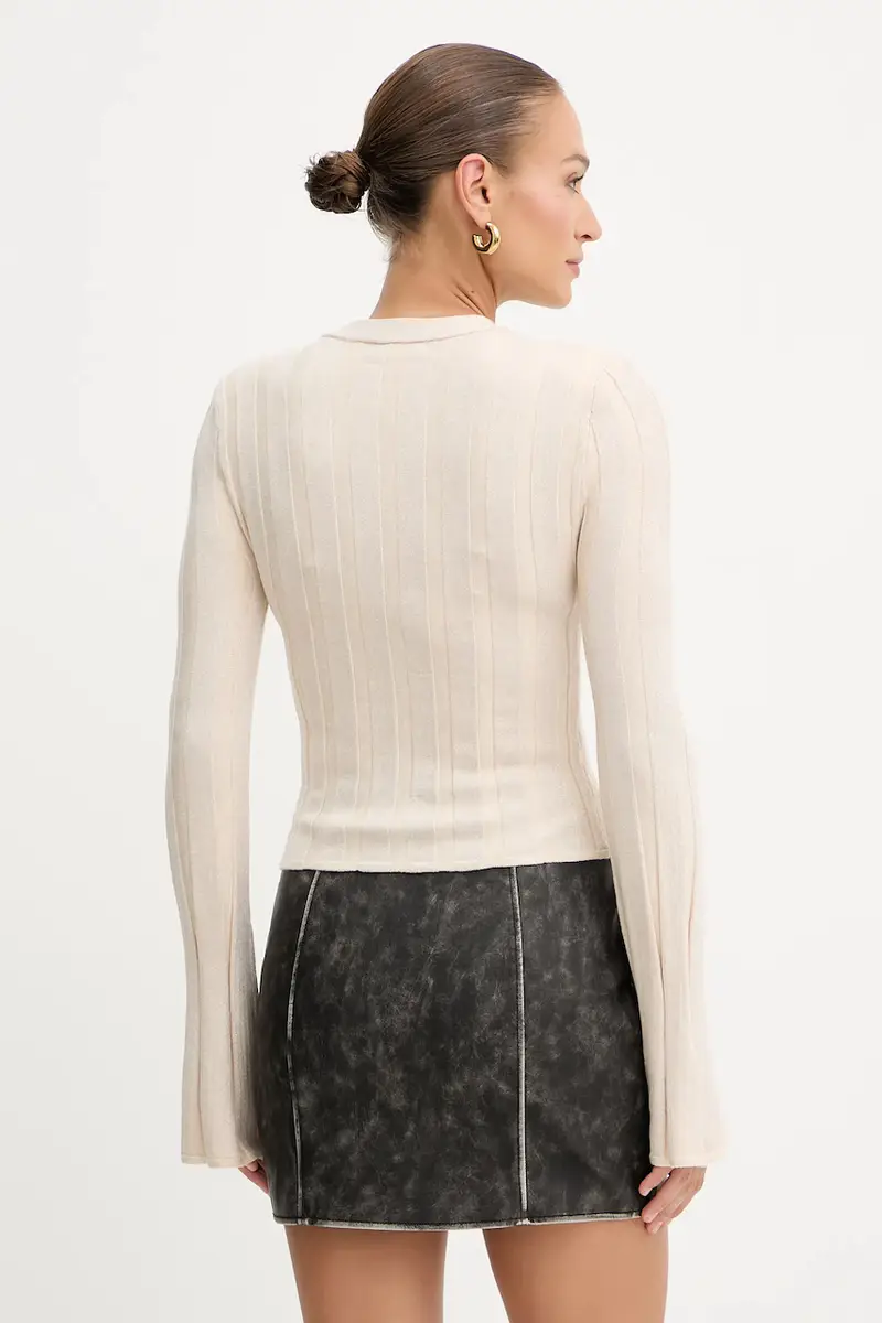 maglione in misto lana GEMMA donna colore beige W5YR13 Z3OT0 miniatura 3