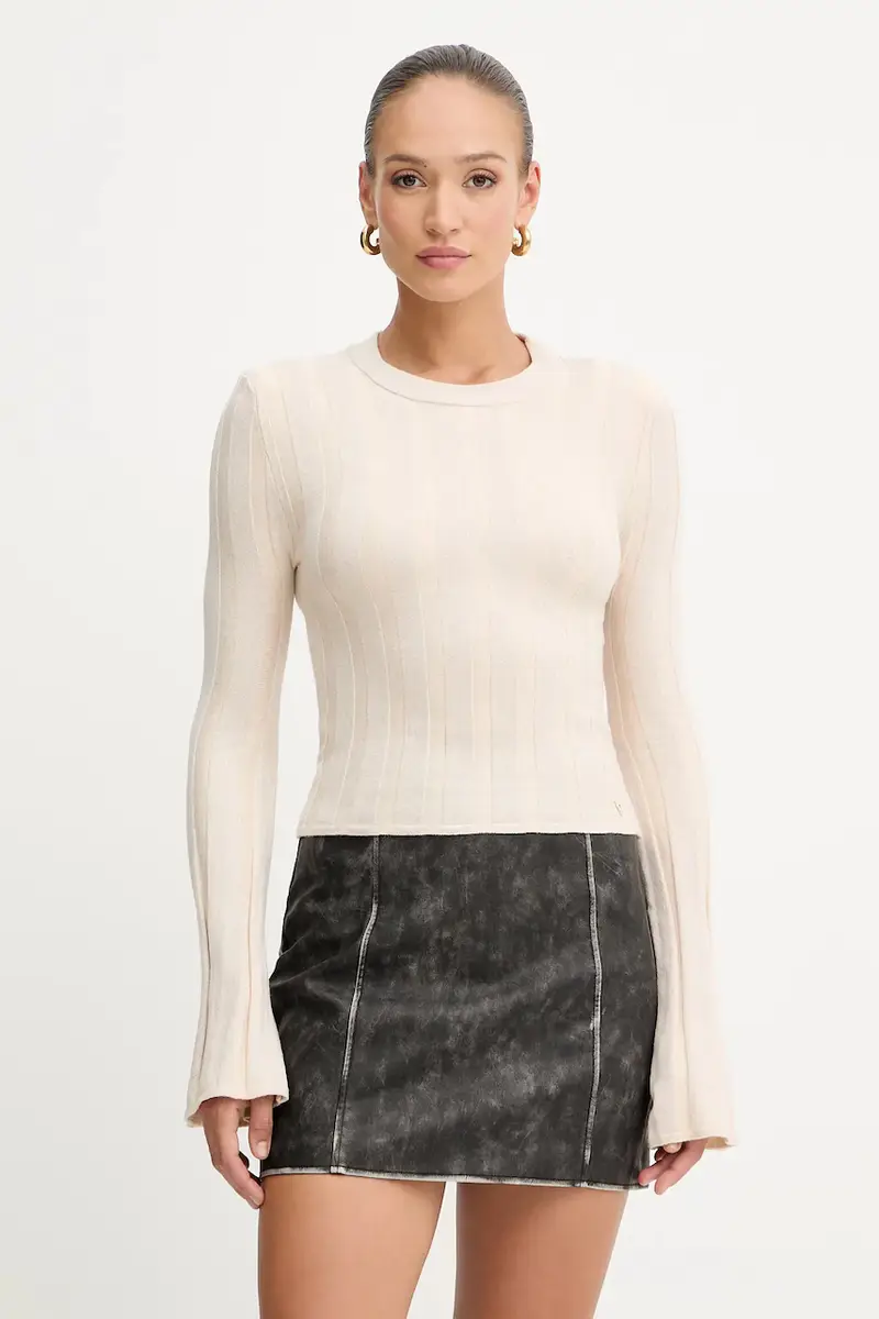 maglione in misto lana GEMMA donna colore beige W5YR13 Z3OT0