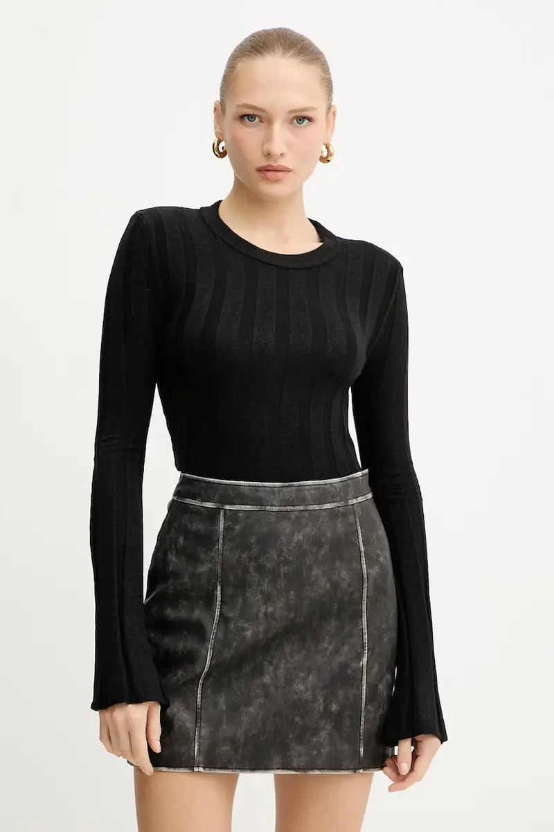 maglione in misto lana GEMMA donna colore nero W5YR13 Z3OT0