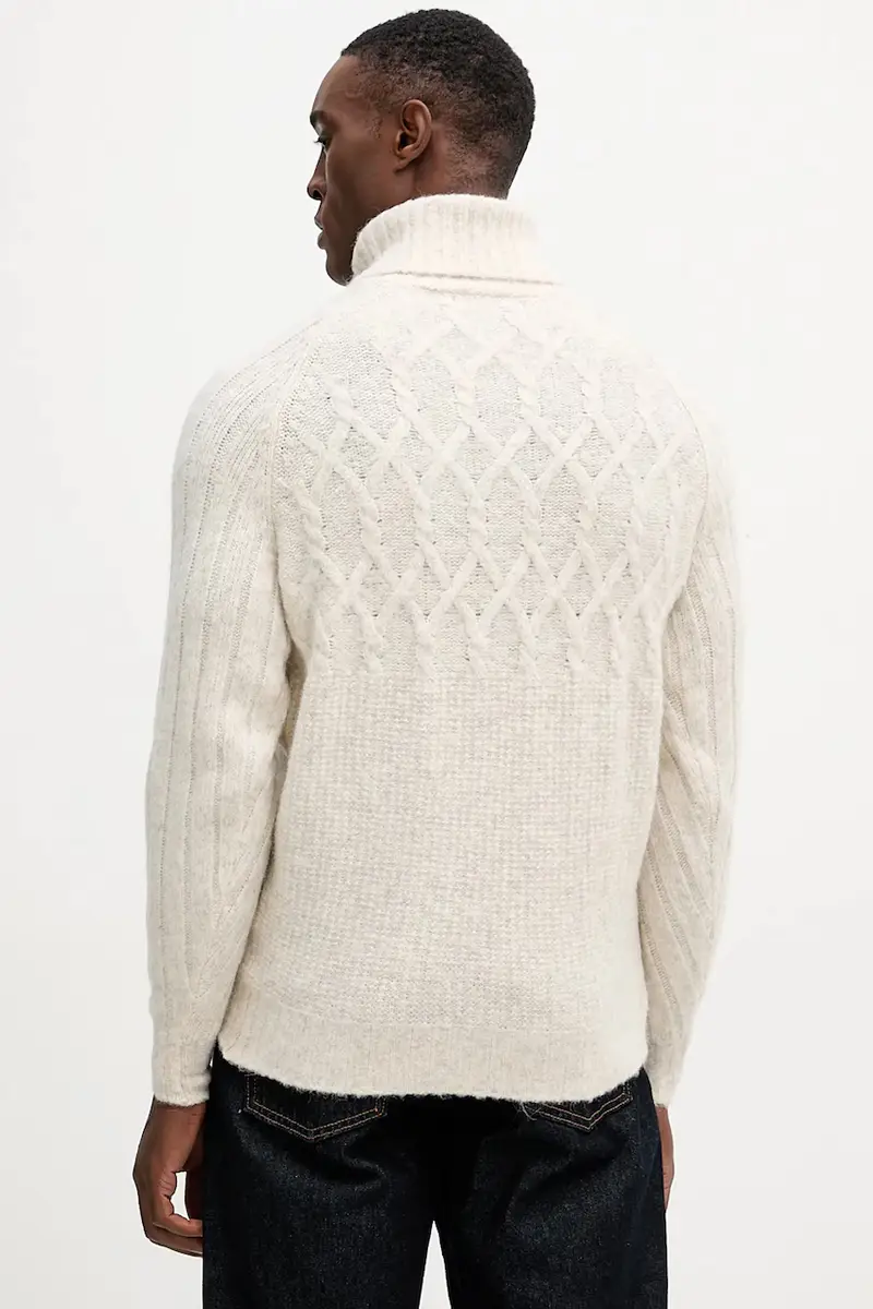 maglione in misto lana JEMMY uomo colore beige M5BR16 Z0462 miniatura 3