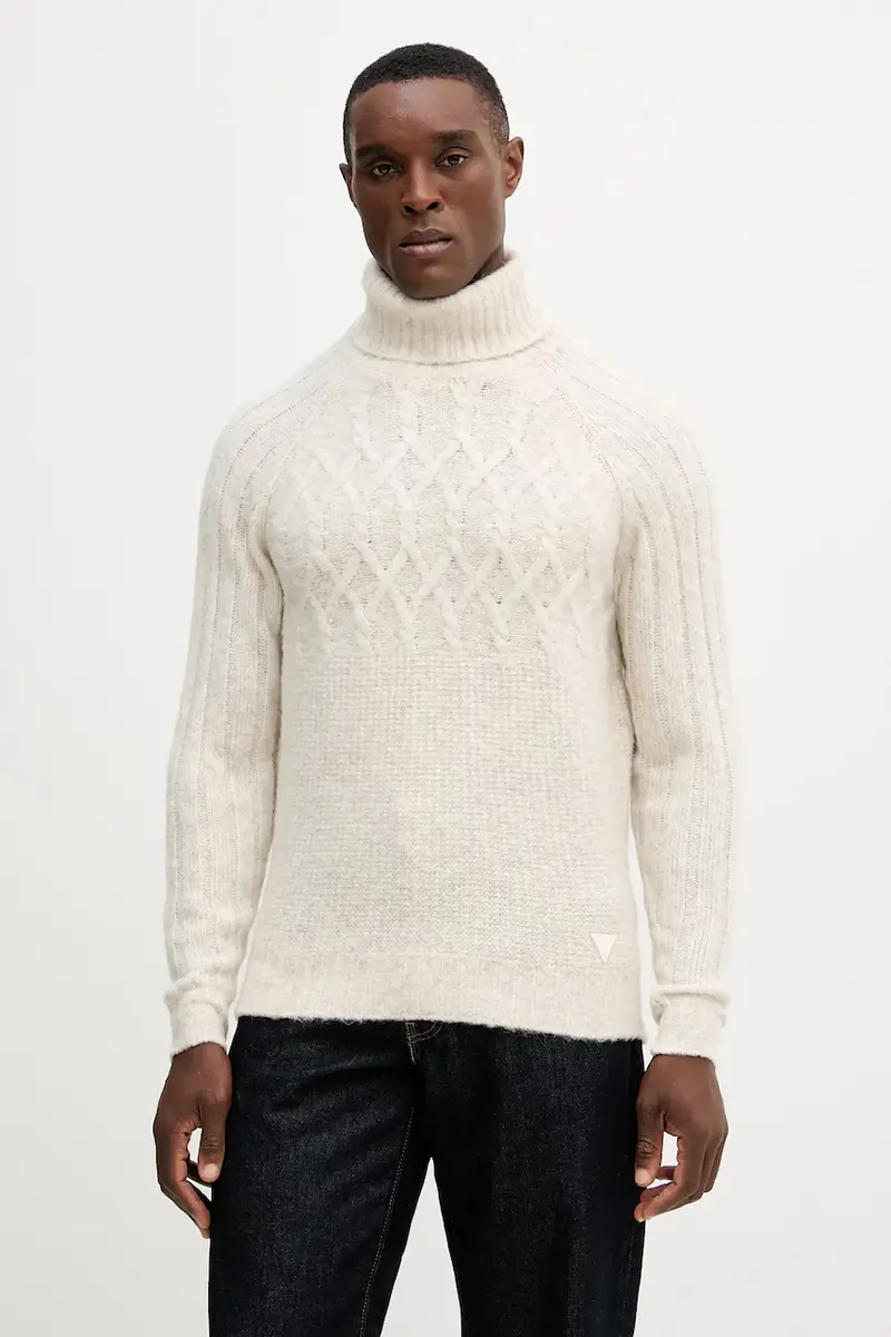 maglione in misto lana JEMMY uomo colore beige M5BR16 Z0462