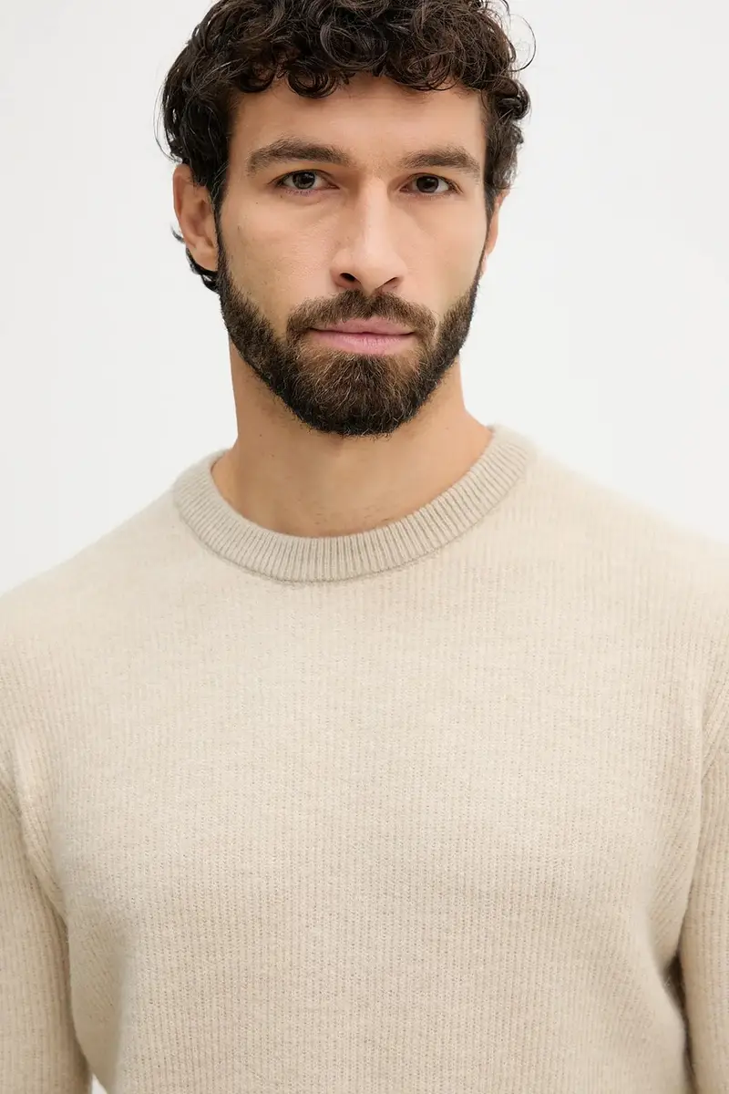 maglione JOHNATHAN uomo colore beige M5BR20 Z0482 miniatura 4