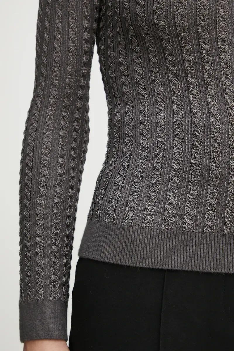 maglione JOSIE donna colore grigio W5RR04 Z3KT0 miniatura 5