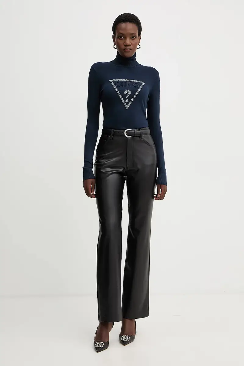 maglione MELANIE donna colore blu navy W5BR39 Z2NQ2 miniatura 2