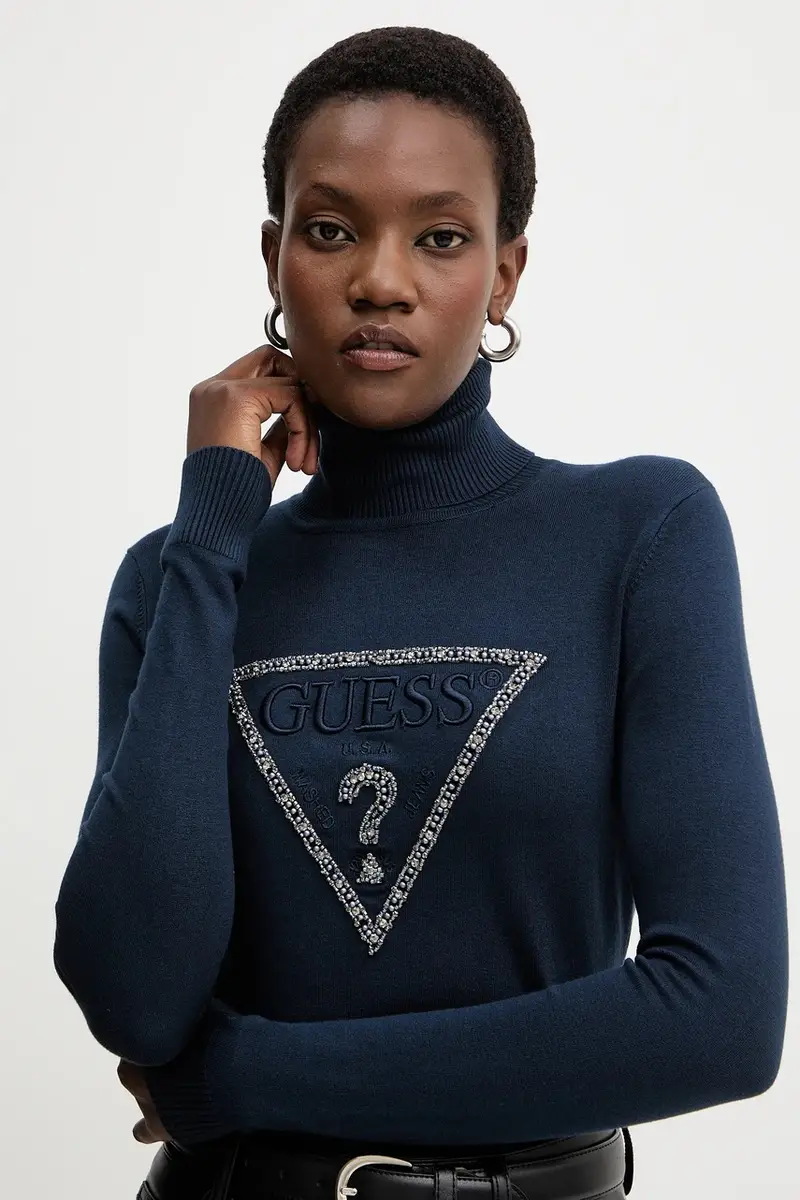 maglione MELANIE donna colore blu navy W5BR39 Z2NQ2 miniatura 4