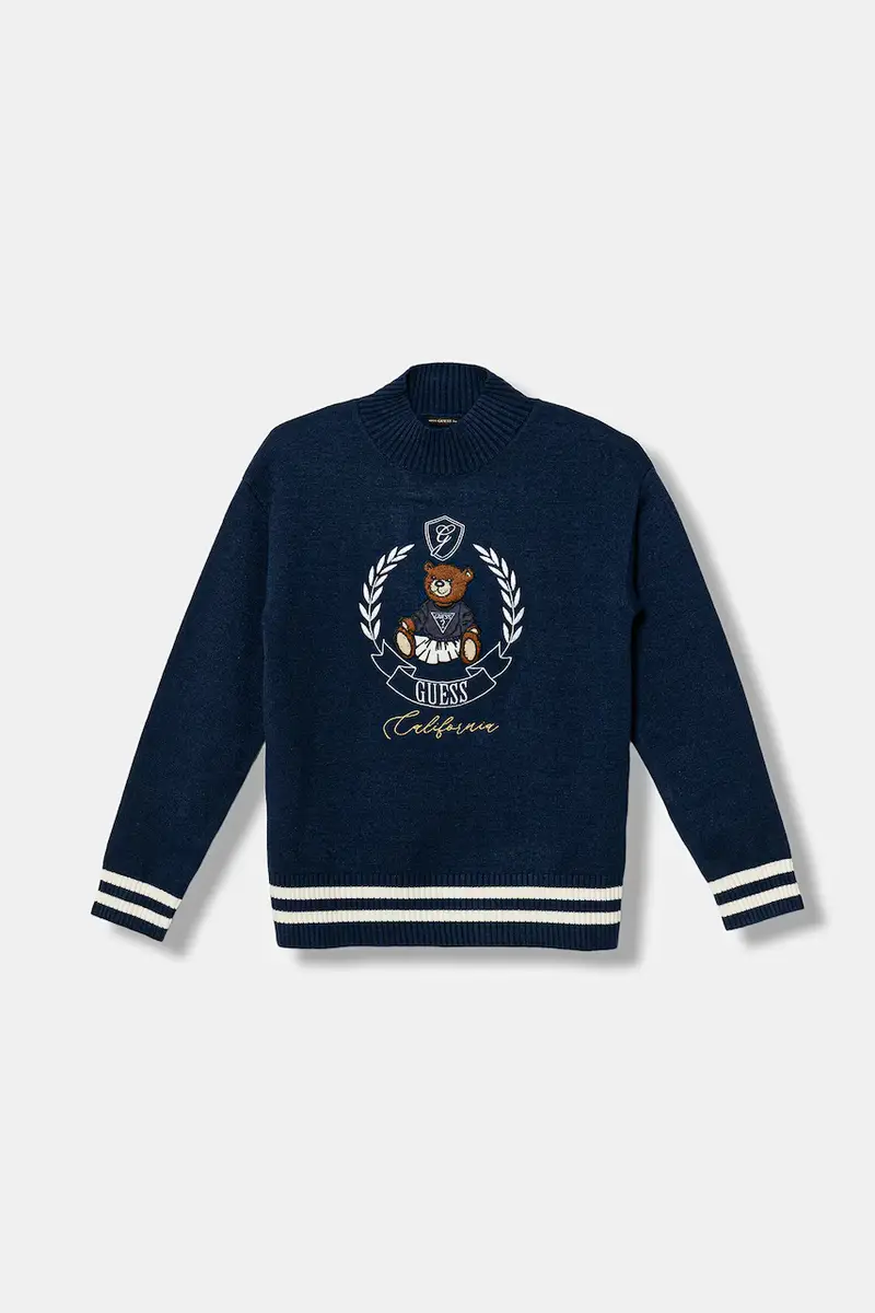 maglione per bambini colore blu navy J5BR11 Z3GS0