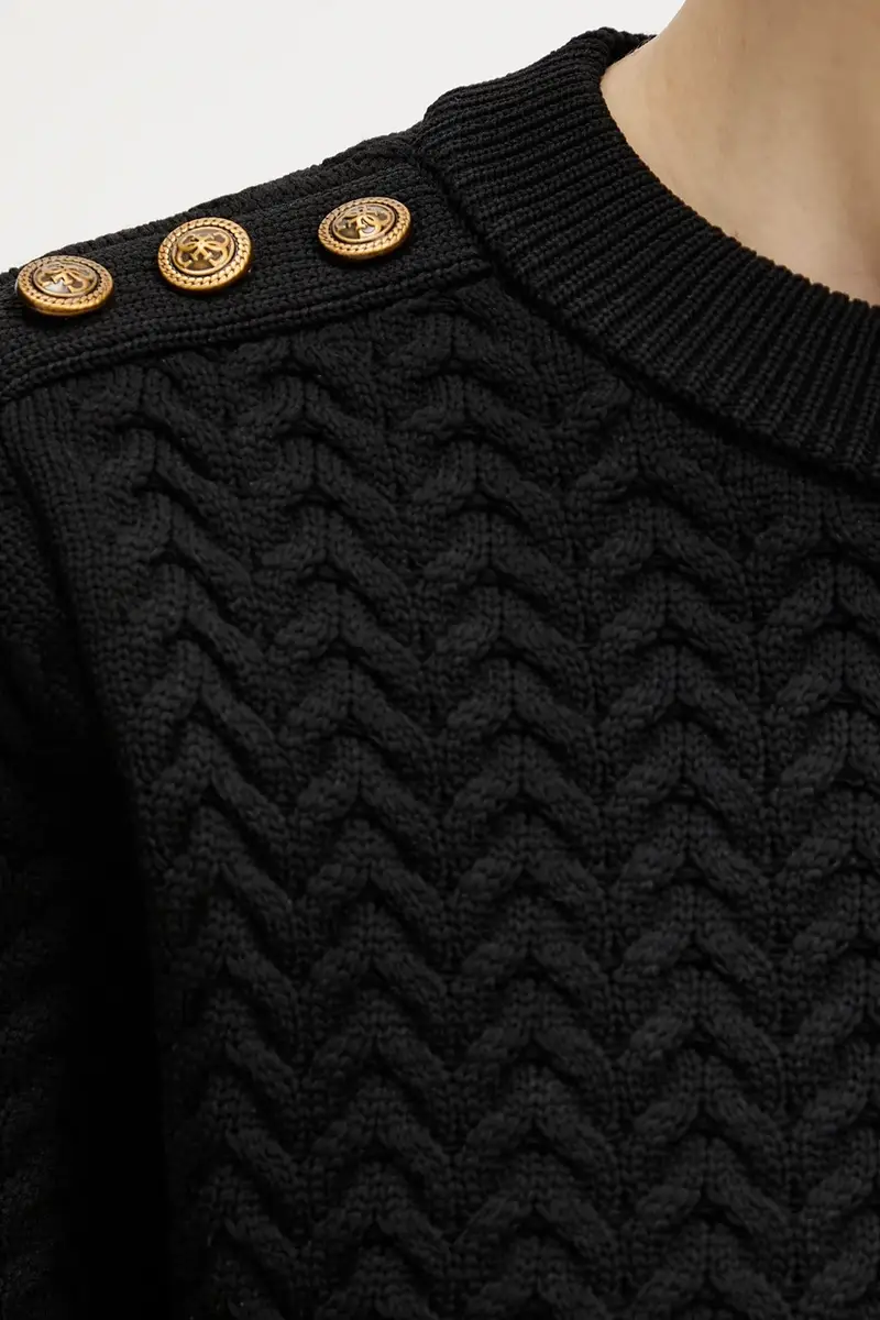 maglione REONA Nero miniatura 5