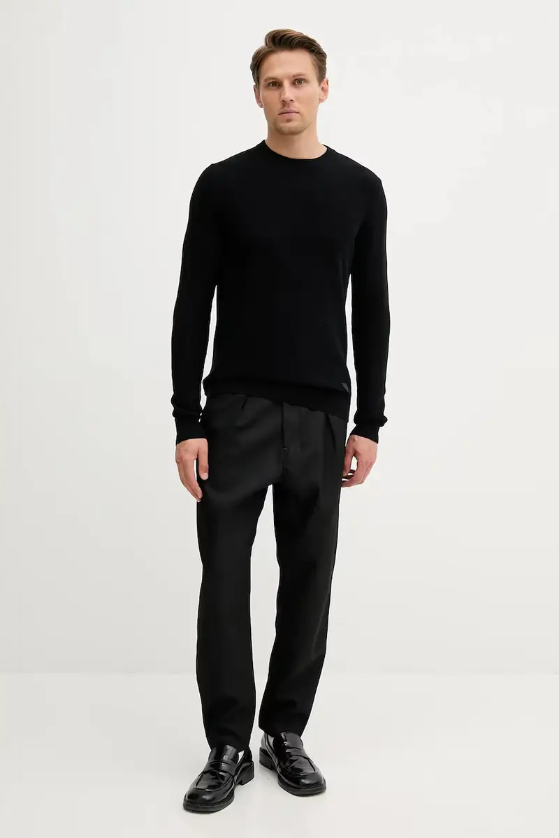 maglione uomo colore nero M5YR01 Z3FB1 miniatura 4