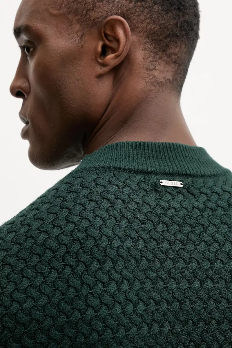 maglione uomo colore verde M5BR38 Z2ZK2 miniatura 5