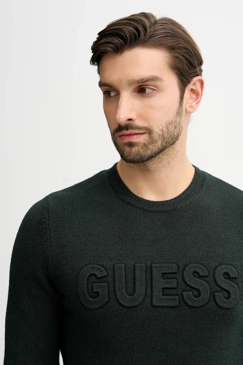 Guess Maglione Verde Uomo miniatura 4