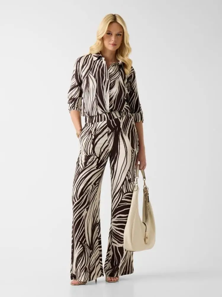 marciano pantalone bastienne wide leg stampa fantasia miniatura 3