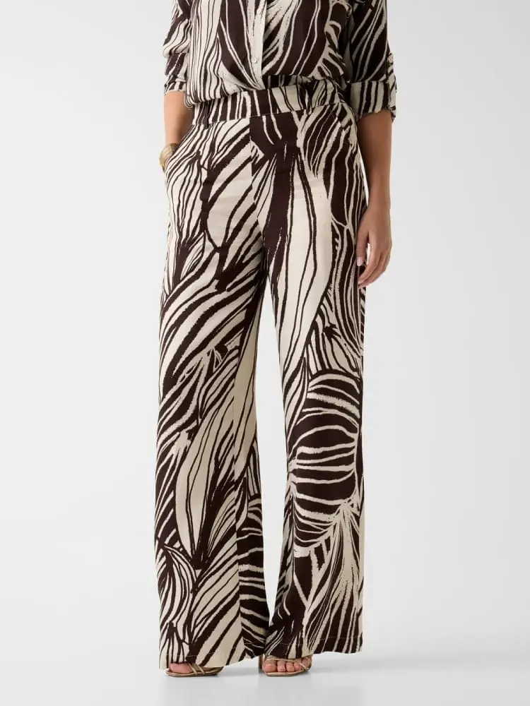 marciano pantalone bastienne wide leg stampa fantasia