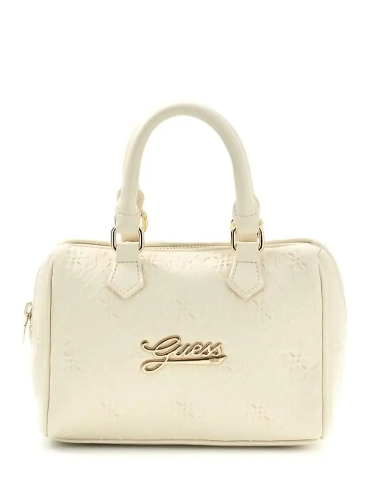 mini borsa kids in ecopelle logata panna