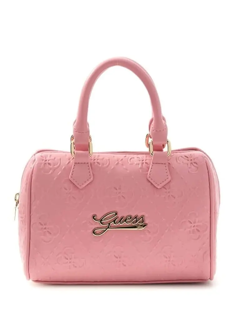 mini borsa kids in ecopelle logata rosa