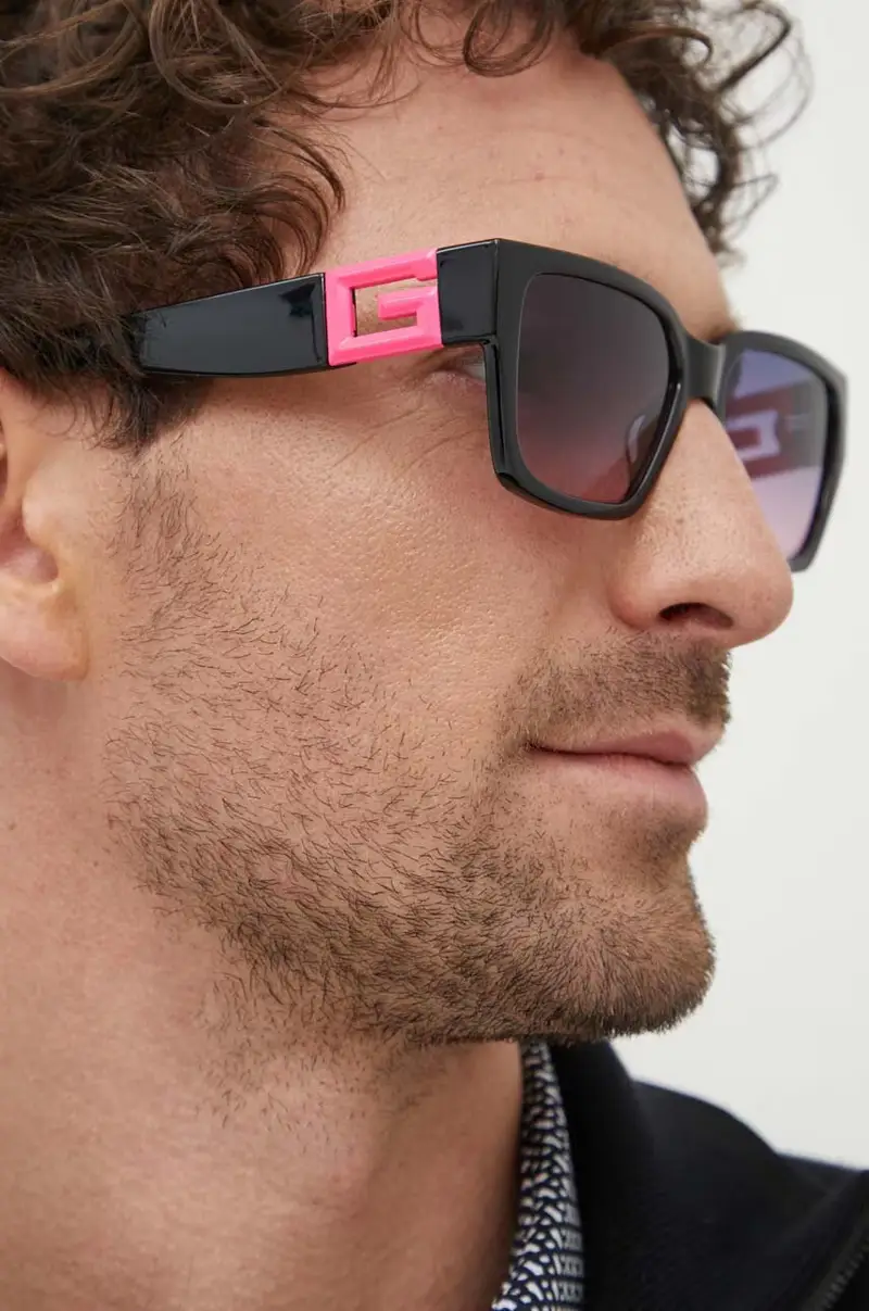 occhiali da sole colore beige GU7916_5574T miniatura 4