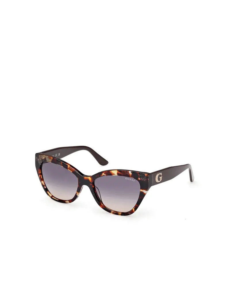 GUESS Occhiali da sole  crema / grigio fumo