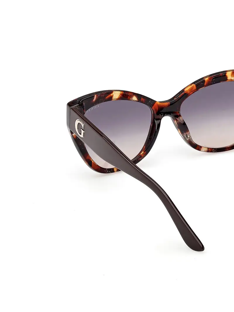 GUESS Occhiali da sole crema / grigio fumo miniatura 3