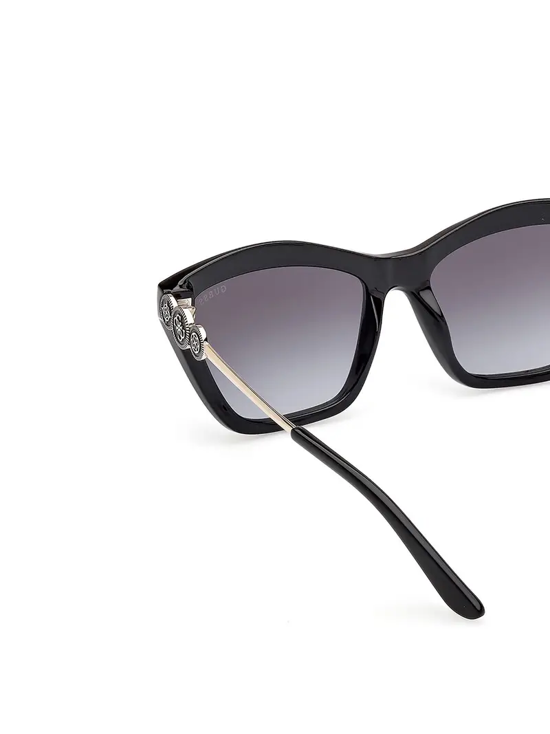 GUESS Occhiali da sole grigio fumo / nero miniatura 3