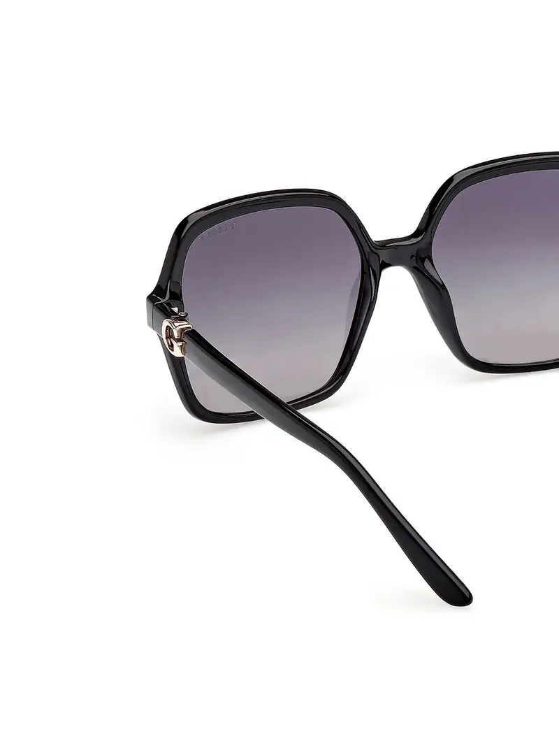 Occhiali da sole grigio fumo / nero miniatura 3