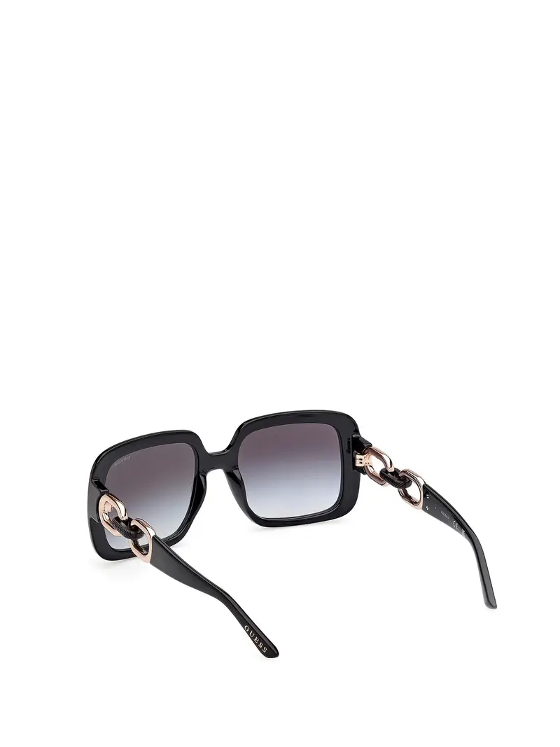 Occhiali da sole grigio fumo / nero miniatura 3