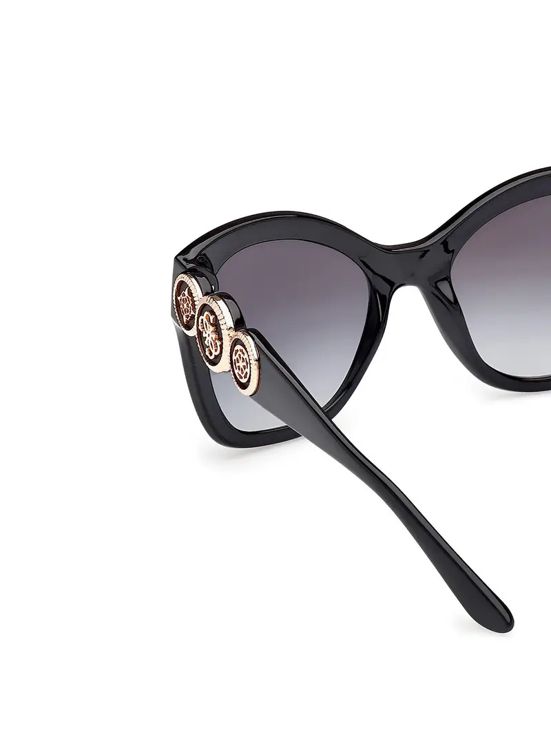 Occhiali da sole grigio fumo / nero miniatura 3