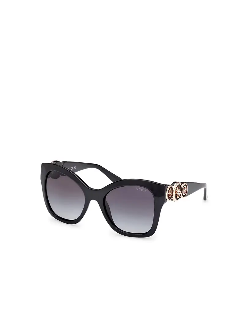 Occhiali da sole grigio fumo / nero