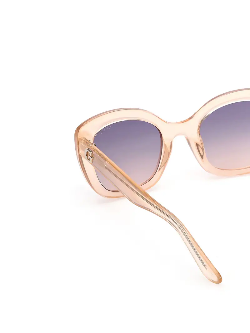 Occhiali da sole lilla / arancione miniatura 3