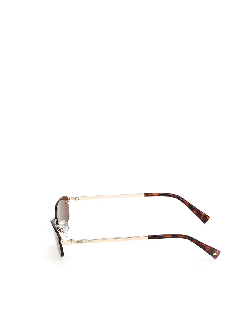 Occhiali da sole marrone scuro / oro miniatura 3