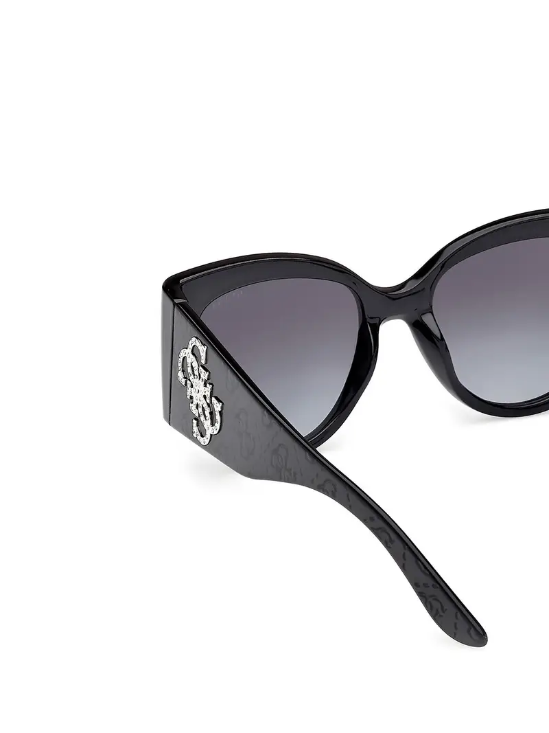 Occhiali da sole nero miniatura 3