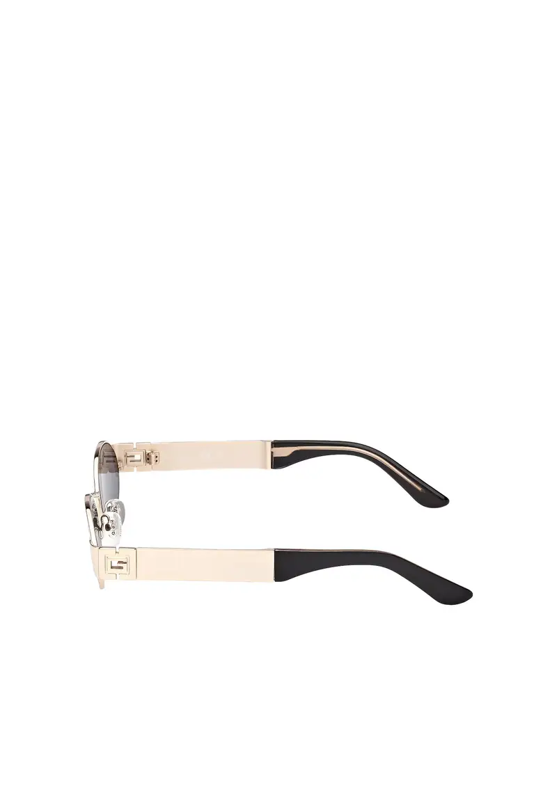 Occhiali da sole oro / grigio fumo miniatura 2