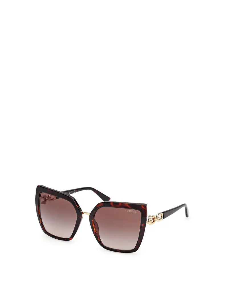 GUESS Occhiali da sole ruggine / marrone scuro