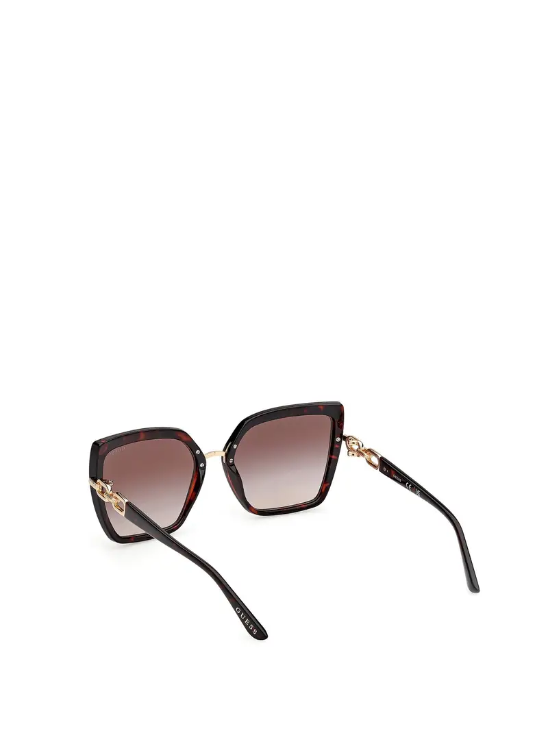 GUESS Occhiali da sole ruggine / marrone scuro miniatura 2