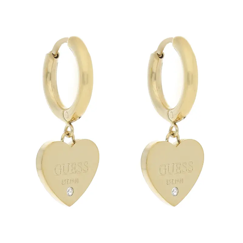 Orecchini Guess Huggie Me JUBE03 145JW Placcatura in oro giallo