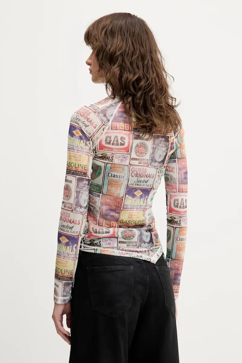 camicia a maniche lunghe colore beige W5YP43 KBBF2 miniatura 3